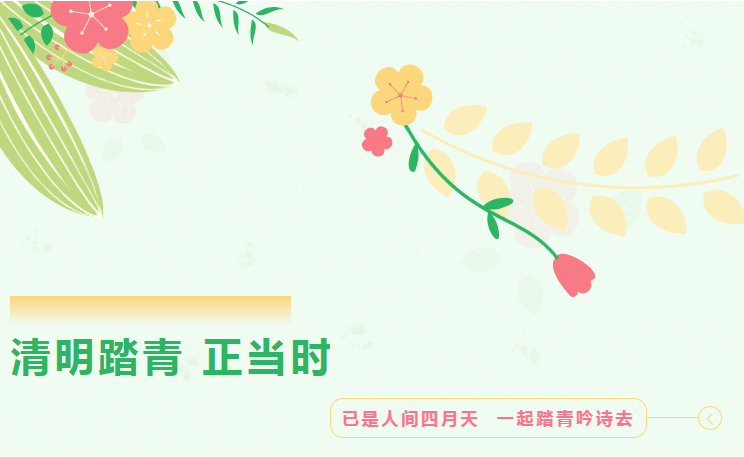 春意浓 百花香 清明正当时